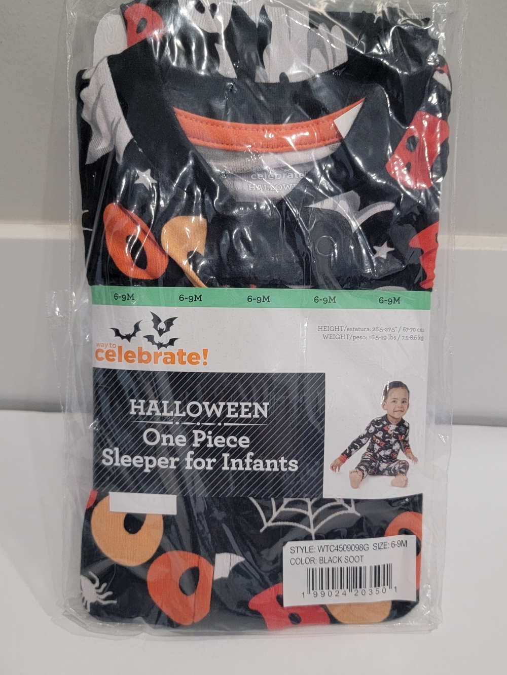 1 piece Halloween Print Pajama